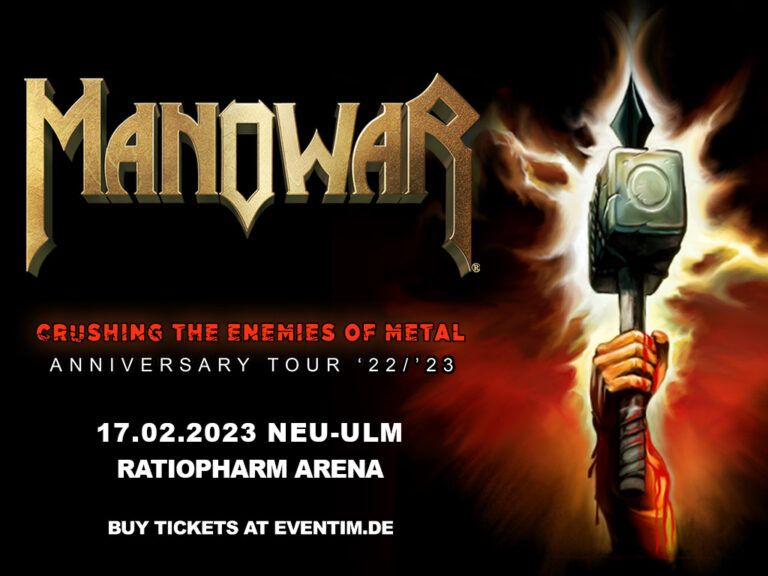 Manowar Crushing The Enemies Of Metal Anniversary Tour ’22/’23