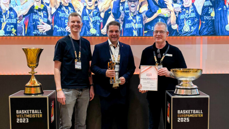 Arena Award Übergabe an den Deutschen Basketballbund